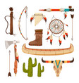 ethnic and tribal elements symbols of american vector image