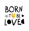 heart print design with slogan vector image