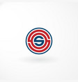 logo - lettermark sos abstract style vector image vector image