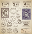 stamps set vector image