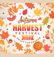 autumn harvest festival banner vector image
