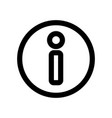 a simple information mark icon of guide vector image vector image