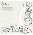 decorative floral frame vector image