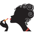 fashion silhouette vector image vector image
