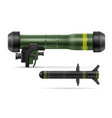 hand portable missile system vector image vector image