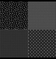 seamless black gray white bandana patterns vector image vector image