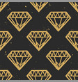 seamless grunge pattern with vintage diamonds vector image vector image