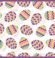 easter egg seamless pattern spring holiday vector image vector image