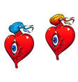 cartoon heart vector image vector image