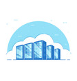 data storage concept banner flat style vector image vector image