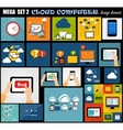 mega set flat computer design vector image