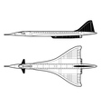 passenger aircraft vector image vector image