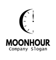 moon hour design vector image