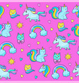 pop art style stickers vector image