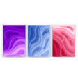 set banners a4 format with 3d abstract vector image