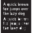 two hand drawn alphabets vector image