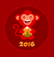 red monkey vector image