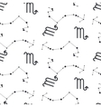 scorpio constellation seamless pattern vector image vector image