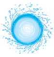 water splash vector image