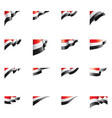 yemeni flag on a white vector image