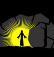 easter jesus christ is risen vector image vector image