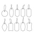 price tags set of icons for sale or luggage vector image vector image