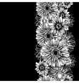 background with hand drawn flowers seamless vector image vector image
