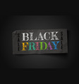 black friday sale vector image vector image