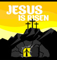 easter jesus christ is risen vector image