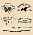 native american design elements vector image