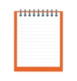 piece of paper icon notebook design vector image