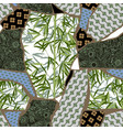 seamless pattern background with fragments vector image