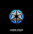 star colorful elements template vector image