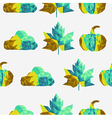 geometric fall elements seamless pattern vector image vector image