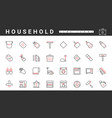 household simple manual equipment and appliances vector image vector image