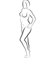 naked woman vector image