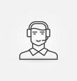customer support and service icon vector image