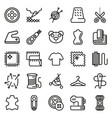 sewing equipment icon set vector image