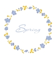circle of flowers vector image vector image