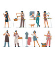 small business owners and professional vector image