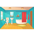 bathroom interior design and room modern decor vector image