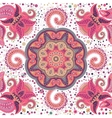 colorful floral seamless pattern vector image