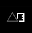 white black grey alphabet letter logo combination vector image vector image
