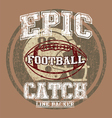 epic american football vector image