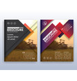 modern corporate business flyer layout design vector image vector image