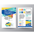 abstract triangle shape poster brochure flyer vector image