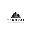 mountain logo vector image