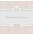 paper background frame with ornamental vector image vector image