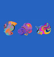 abstract liquid shape fluid design isolated vector image vector image