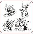 angels - set vector image